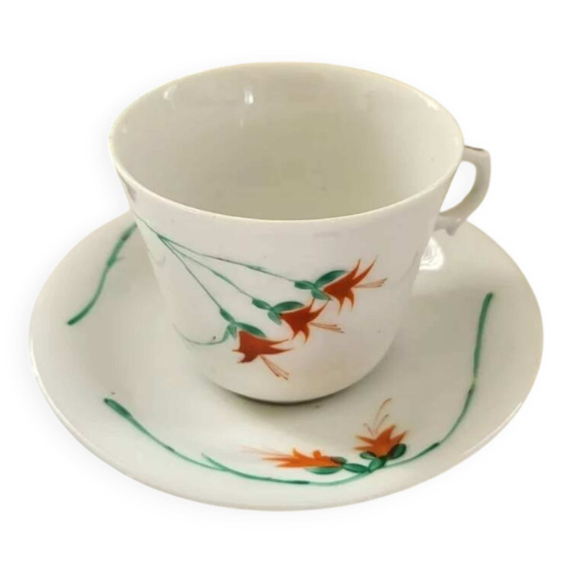 Tasse à déjeuner ou à chocolat en porcelaine de paris
