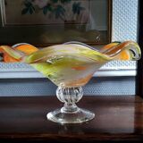 Blown glass fruit bowl