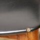 Set of 4 Scandinavian teak and leatherette chairs, 1960