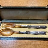 Box set of 2 old service cutlery, Ravinet Denfer hallmark