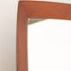 Vintage square mirror 60s in Teak Danish Design