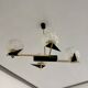 Lampe Suspension Maison Arlus 4 feux design français année 60