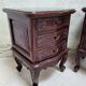 Carved bedside tables