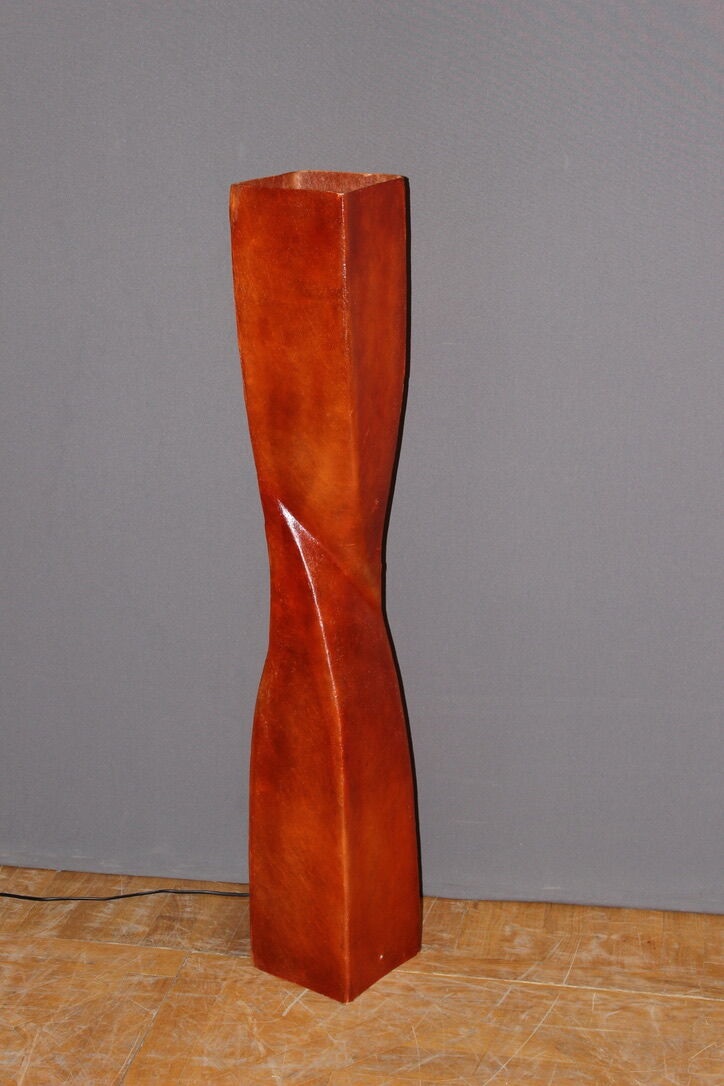 Orange fiberglass floor lamp design