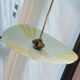Suspension vintage verre peint