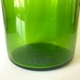 Green glass jar