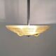 Art Deco metal and glass ceiling lamp