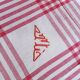 tablecloth and red and white checked napkins 154x164 cm