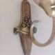 Ancienne applique art nouveau - Bronze et opaline