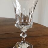 Set of 6 Villeroy and Boch crystal burgundy glasses