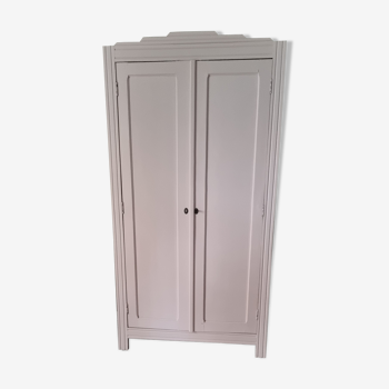 Armoire 2 portes rose pale