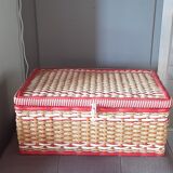 Sewing box rope and scoubidous 60s