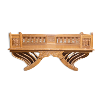 Indonesian teak 3-seater sofa / bench