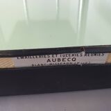 Store of trade French design enamelled table 1960 Old trade display 3 trays by Aubeco.