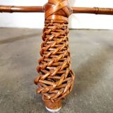 Vintage rattan stool