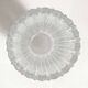 Molded pressed glass vase 1960s Height 22 cm