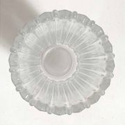 Molded pressed glass vase 1960s Height 22 cm
