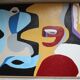 Peinture unique colorée, d'après Le Corbusier