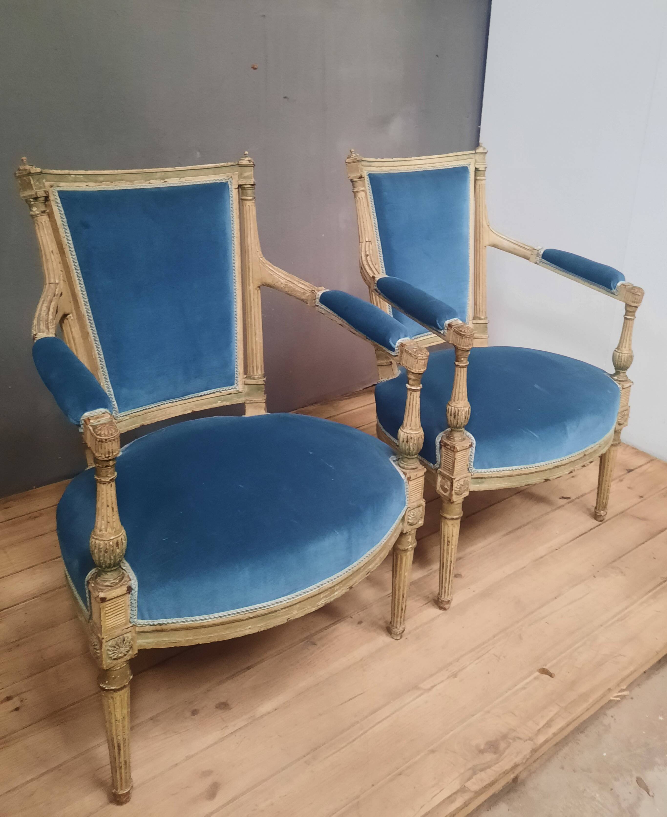 Pair of Directoire armchairs