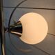 70s chrome metal floor lamp with 3 opaline ball lights
