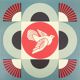 Shepard Fairey: Geometric Dove Blue, original signed silkscreen print