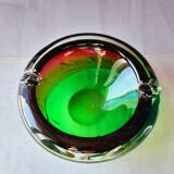 Multicoloured ashtray, Murano 1970.