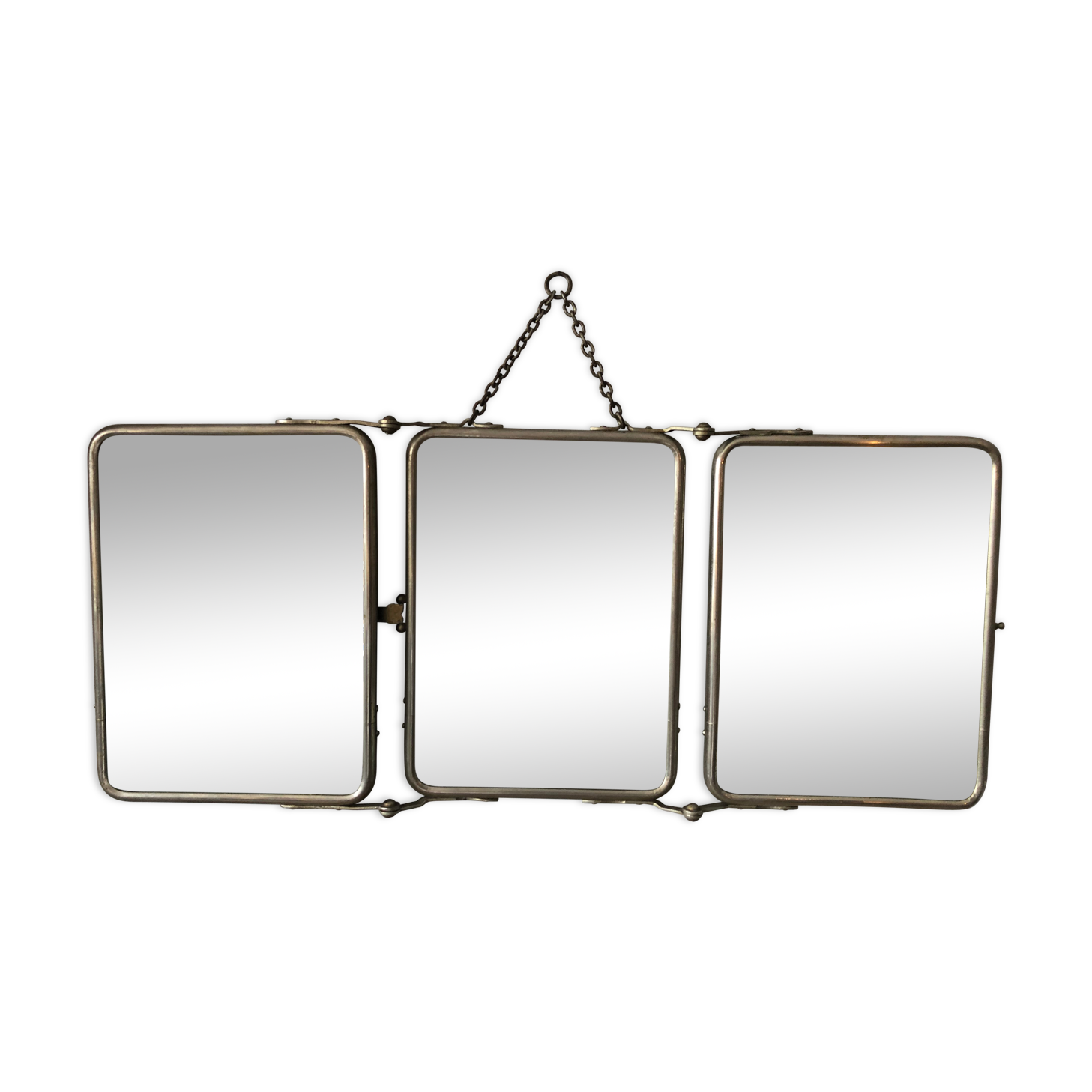 Barber triptych mirror 51x30cm