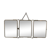 Miroir triptyque de barbier 51x30cm