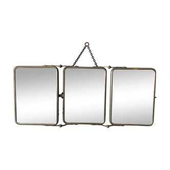 Barber triptych mirror 51x30cm