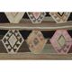 1970s Vintage Turkish Oushak Handmade  Tan Runner Rug  140x322
