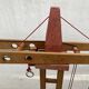Vintage wooden crane toy from the 60s