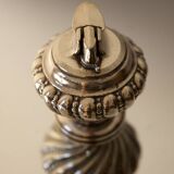 briquet en métal argenté