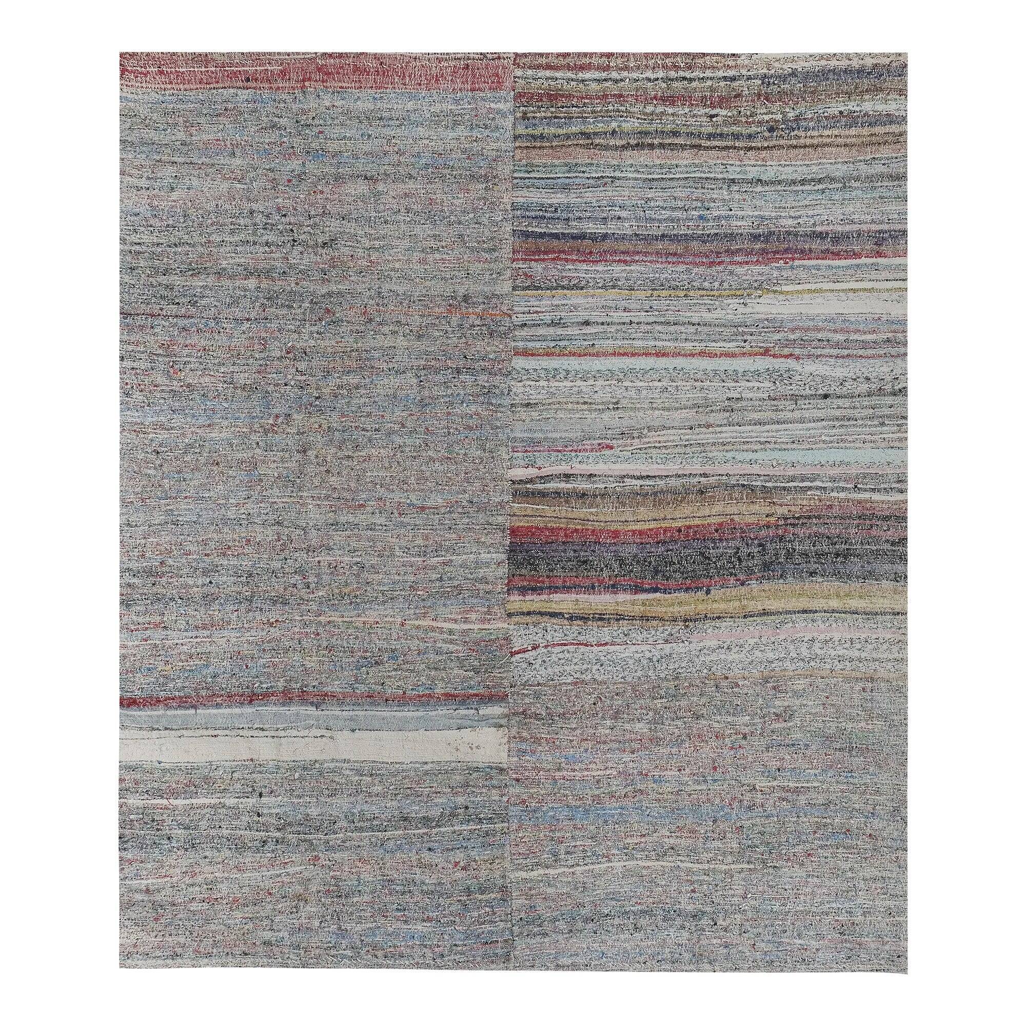 Vintage Turkish kilim, handwoven, 279x316 cm.