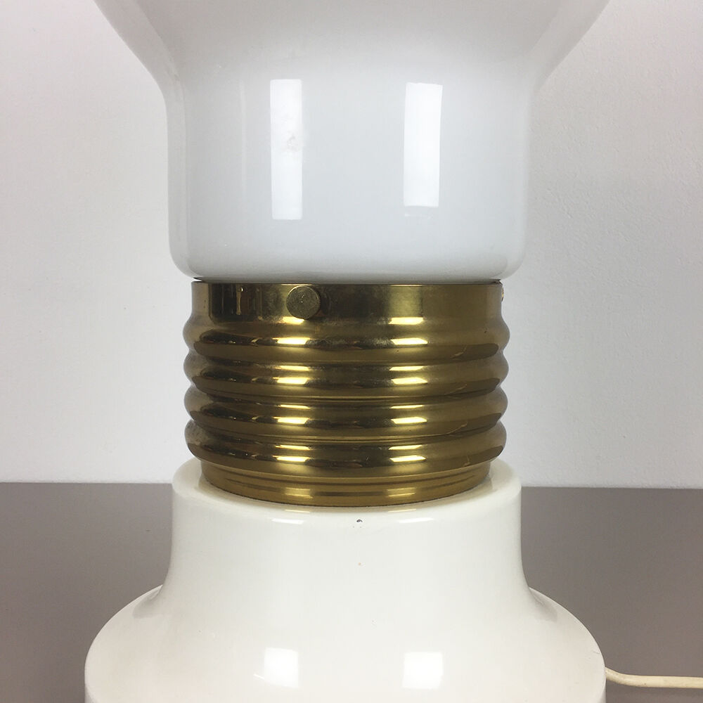 Modernist vintage 1970 s italian Giant Glass Bulb Table / Floor Light