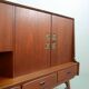 Louis van Teeffelen Vintage Design Teak Wooden High Sideboard for Webe 60s