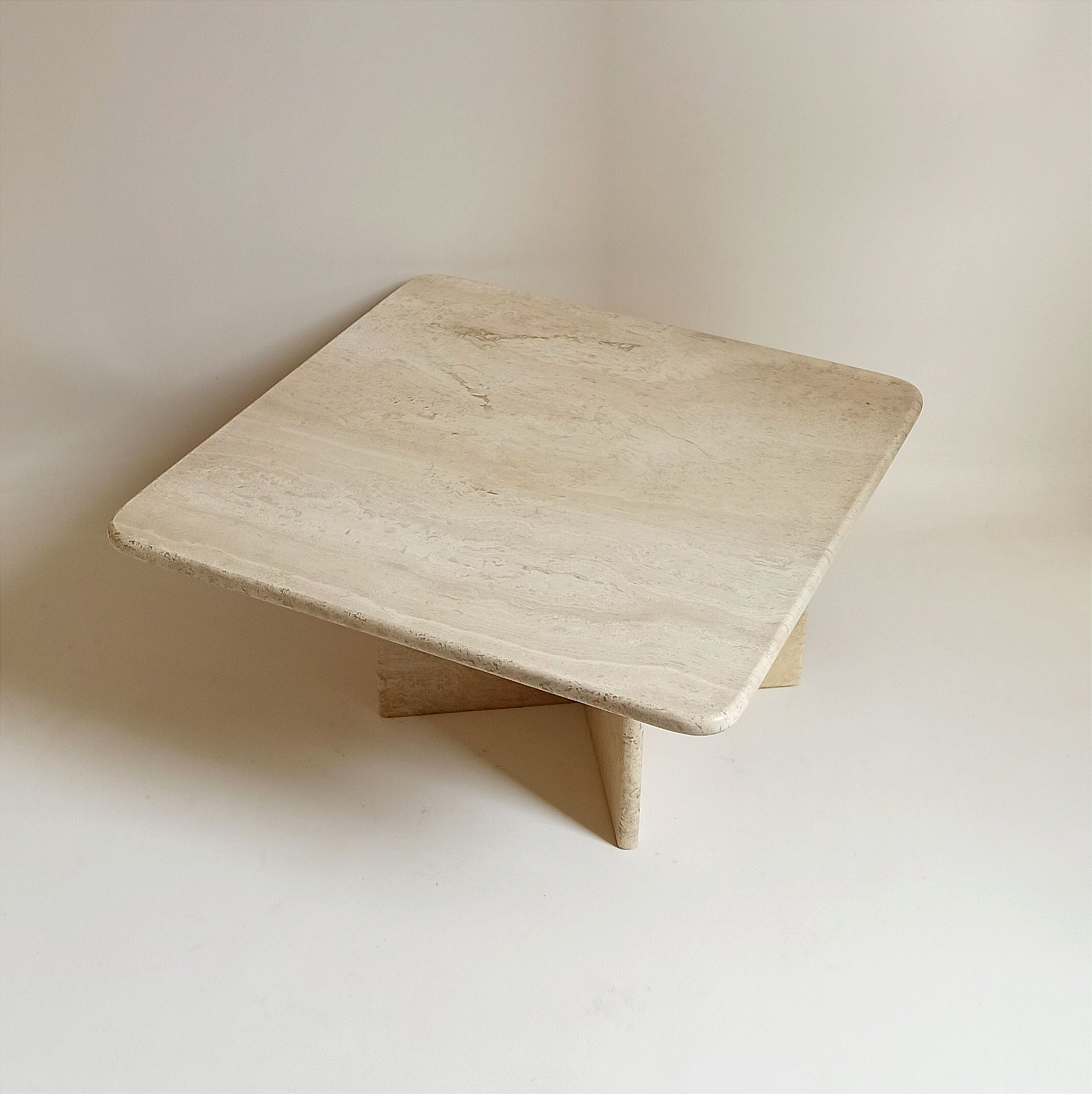 Travertine coffee table 70s