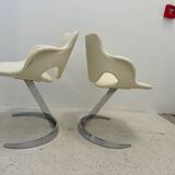 Euro Steel Furniture Idée 2000 Table and Chairs Set Boris Tabacoff