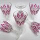 6 red wine glasses VMC Reims Harlequin