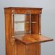 Ancient Empire secretary in walnut and bronze, Italy, 19th century