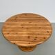 Circular pine dining table by Rainer Daumiller, 70s