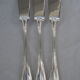 Fish service and its 6 silver-plated metal cutlery in the crossed ribbons model.