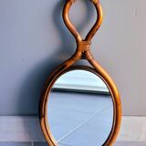 Rattan mirror 1960