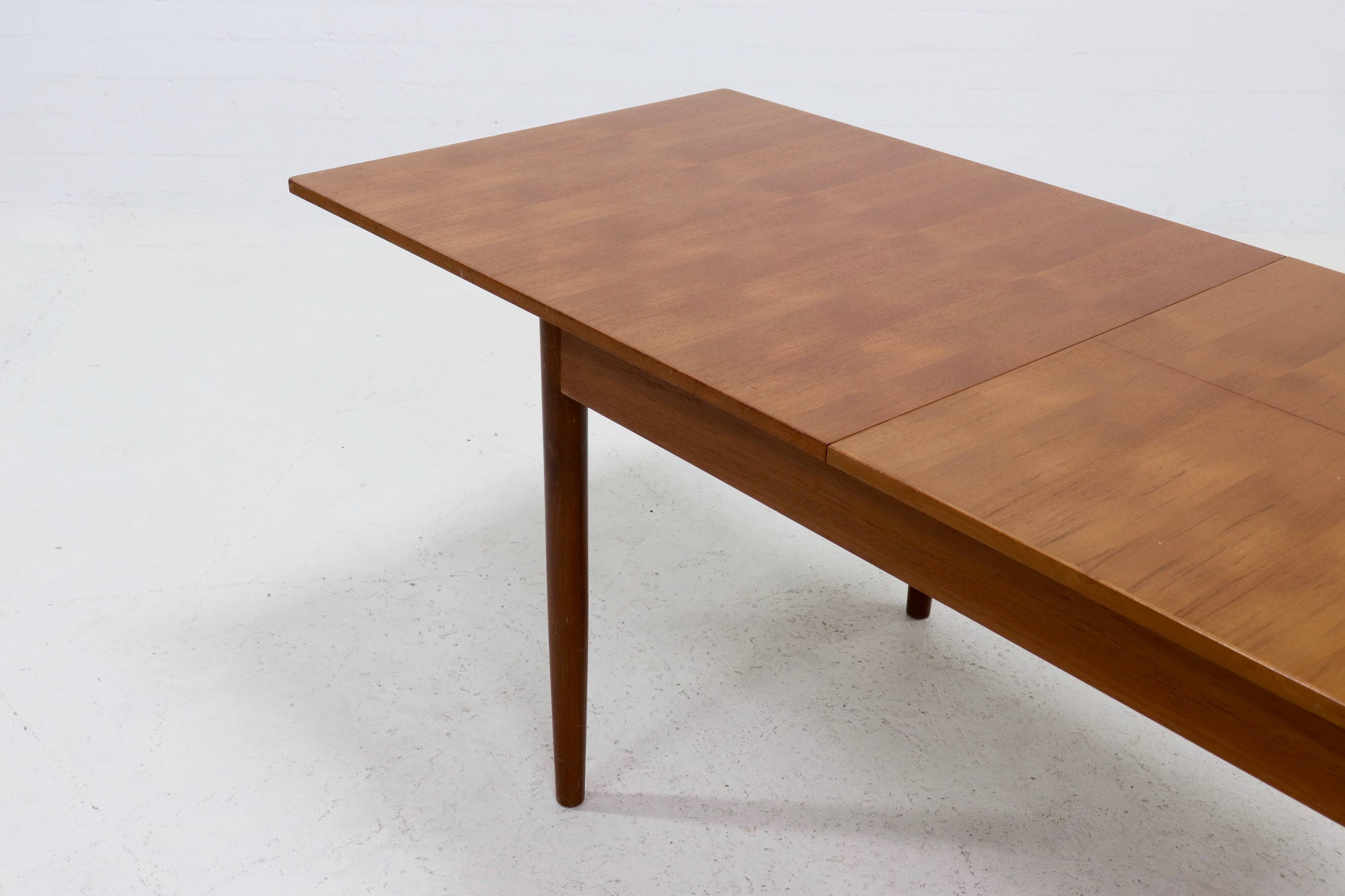 Extendable Teak Dining Table 1960s