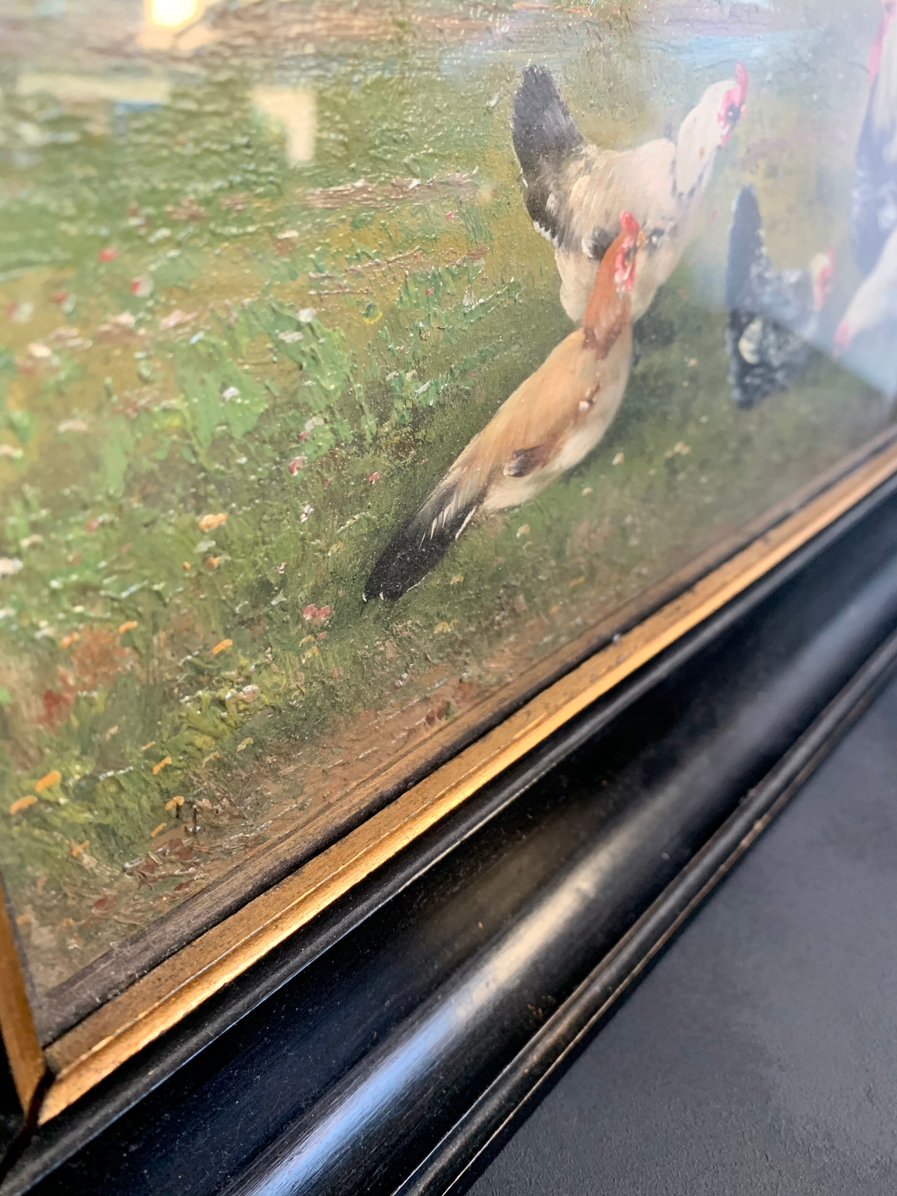 Antique oil painting, 1900