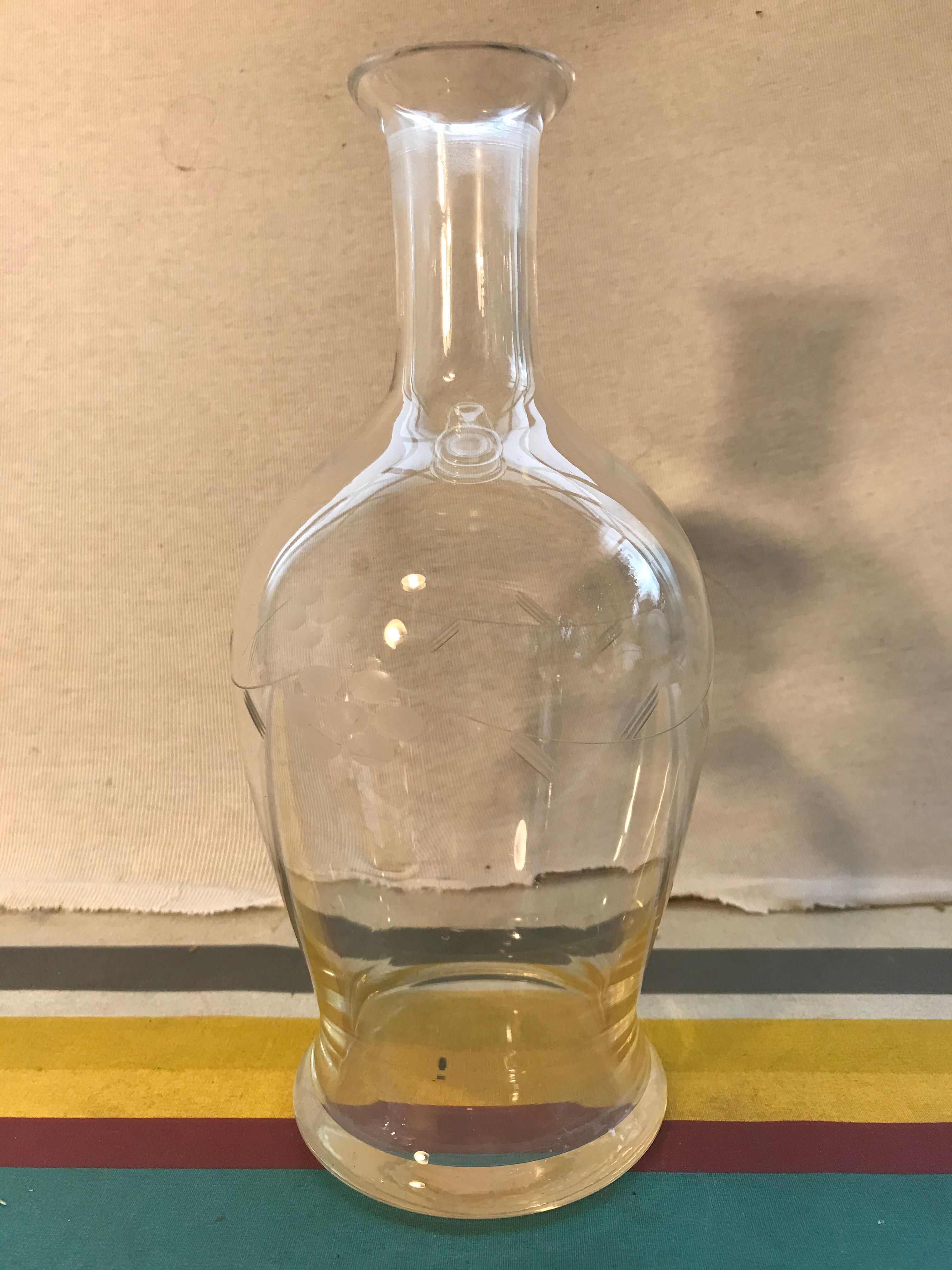 Former crystal carafe chiselled