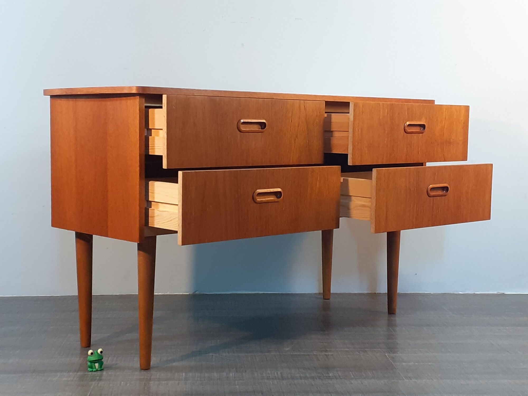 Coiffeuse Norvégienne en Teck convertible Commode, par Steen & Strøm's, Vintage Scandinave 1960s