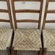 Two-tone straw chairs 1950