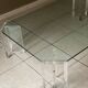 Octagonal Glass and Lucite Coffee Table, Karl Springer, USA Mid-Century Vintage