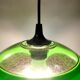 Suspension Space Age verte "Bug eye" par Massive, Belgique vers 1970
