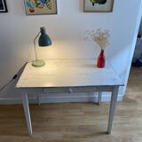 White farmhouse table